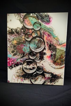 3D Bubbles Pour Painting